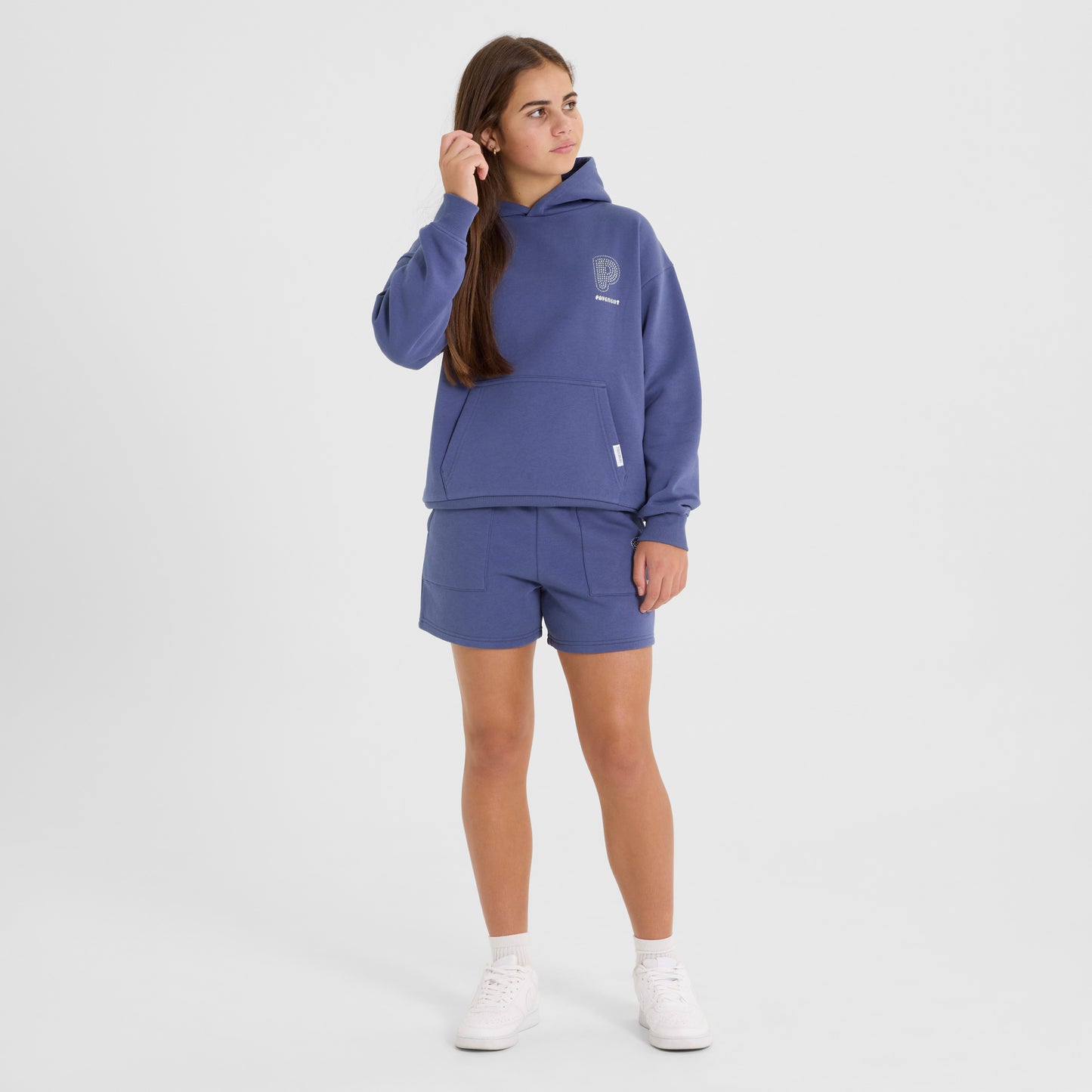 Indigo Embellished Hoodie