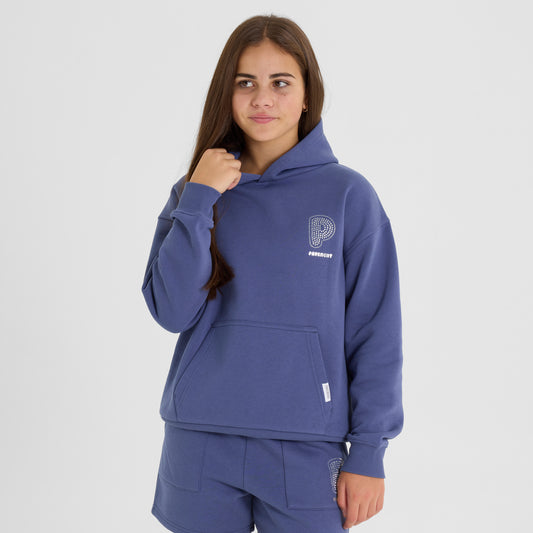 Indigo Embellished Hoodie