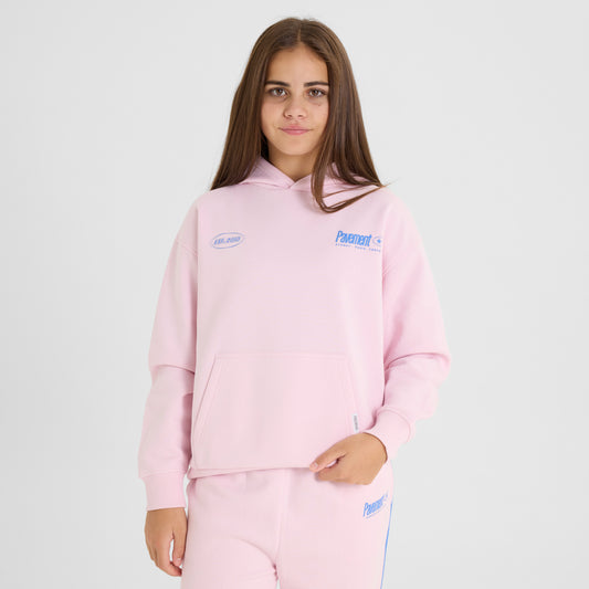 Light Pink Back Print Hoodie