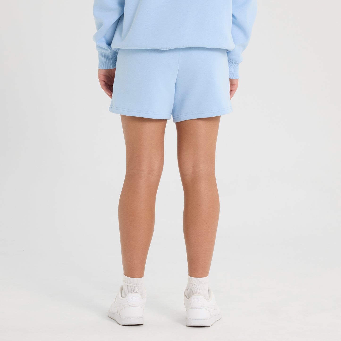 Light Blue Embellished Shorts