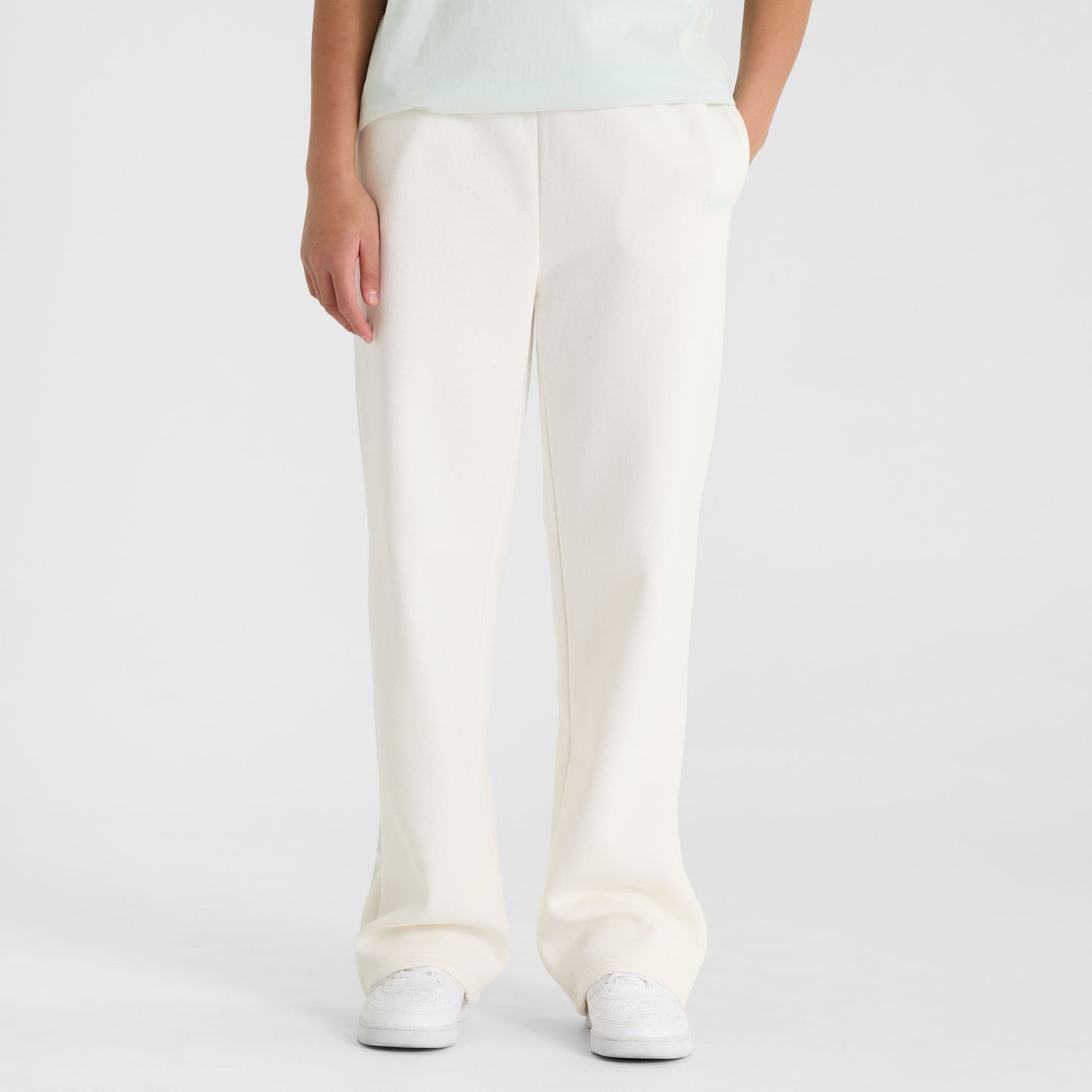 Marshmallow Wide Leg Track Pants